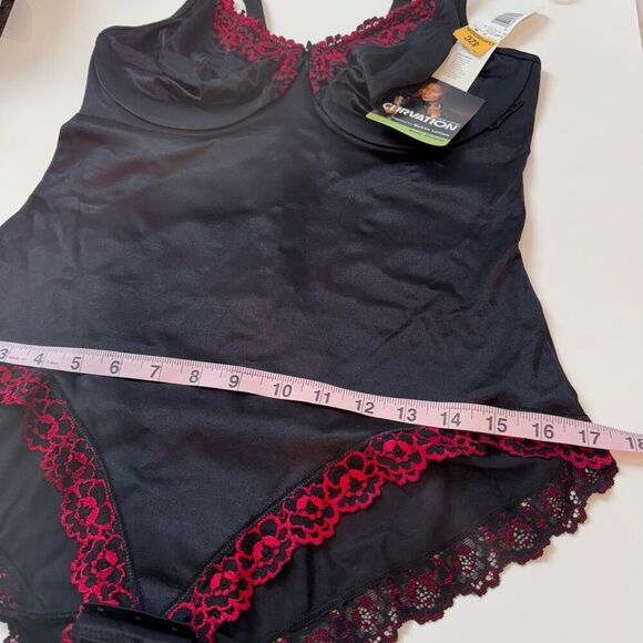 Curvation Body Shaper Lingerie Queen Latifah Shapewear Black Red 42C - Picture 9 of 10